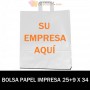 BOLSAS DE PAPEL ASA PLANA PERSONALIZADAS 25+9 X 34