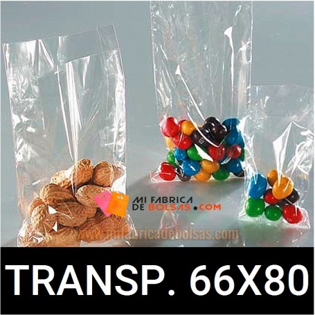 BOLSAS DE PLASTICO TRANSPARENTES 66X80