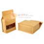 Bolsas de Papel Kraft Standup con Ventana 16x26+8