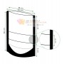 Bolsas de Papel Blanco Doypack con Ventana 20x30+10