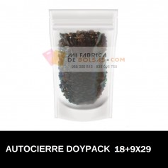 Bolsas de Plastico Transparentes Doypack 18x29+9