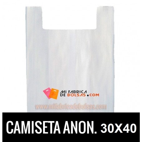 BOLSAS CAMISETA ANÓNIMAS 30x40 G.200