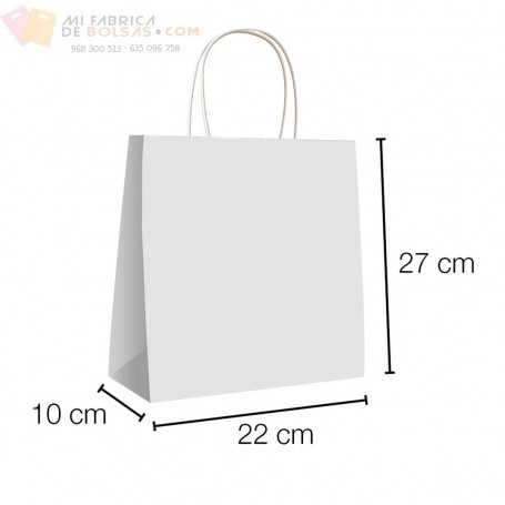 BOLSAS DE PAPEL ANÓNIMAS ASA RIZADA 22+10 X 27