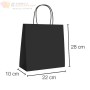 BOLSAS DE PAPEL ANÓNIMAS ASA RIZADA 22+10 X 28