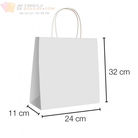 BOLSAS DE PAPEL ANÓNIMAS ASA RIZADA 24+11 X 32