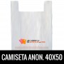 BOLSAS DE PLASTICO ASA CAMISETA ANONIMAS BLANCAS 40X50 GALGA 200