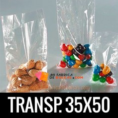 BOLSAS DE PLASTICO TRANSPARENTES POLIETILENO 35X50