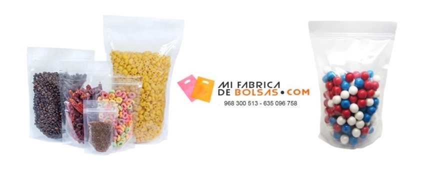 BOLSAS POLIETILENO DOYPACK TRANSPARENTES