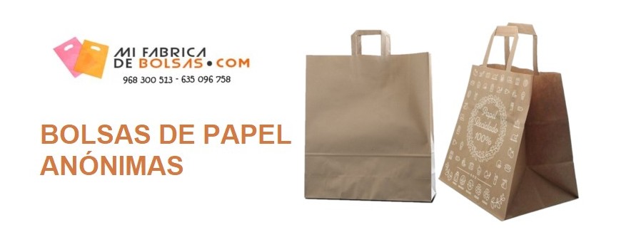 BOLSAS DE PAPEL ANÓNIMAS