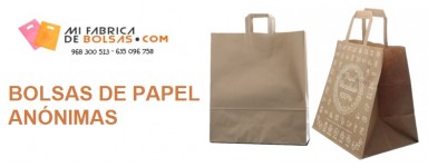 BOLSAS DE PAPEL ANÓNIMAS
